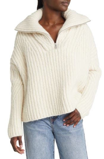 Rag & Bone Hannah Wool & Alpaca Blend Sweater In White