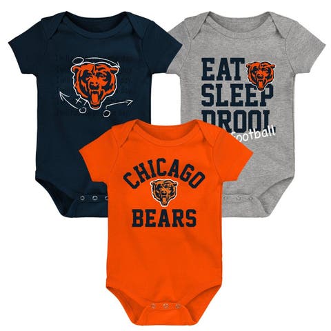 Chicago Bears Infant Little Kicker Long Sleeve Bodysuit & Pants Set - Navy/ Orange