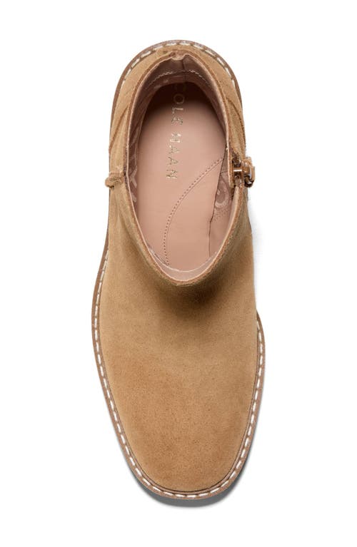 Shop Cole Haan Gillian Waterproof Lug Sole Bootie In Desert Suede