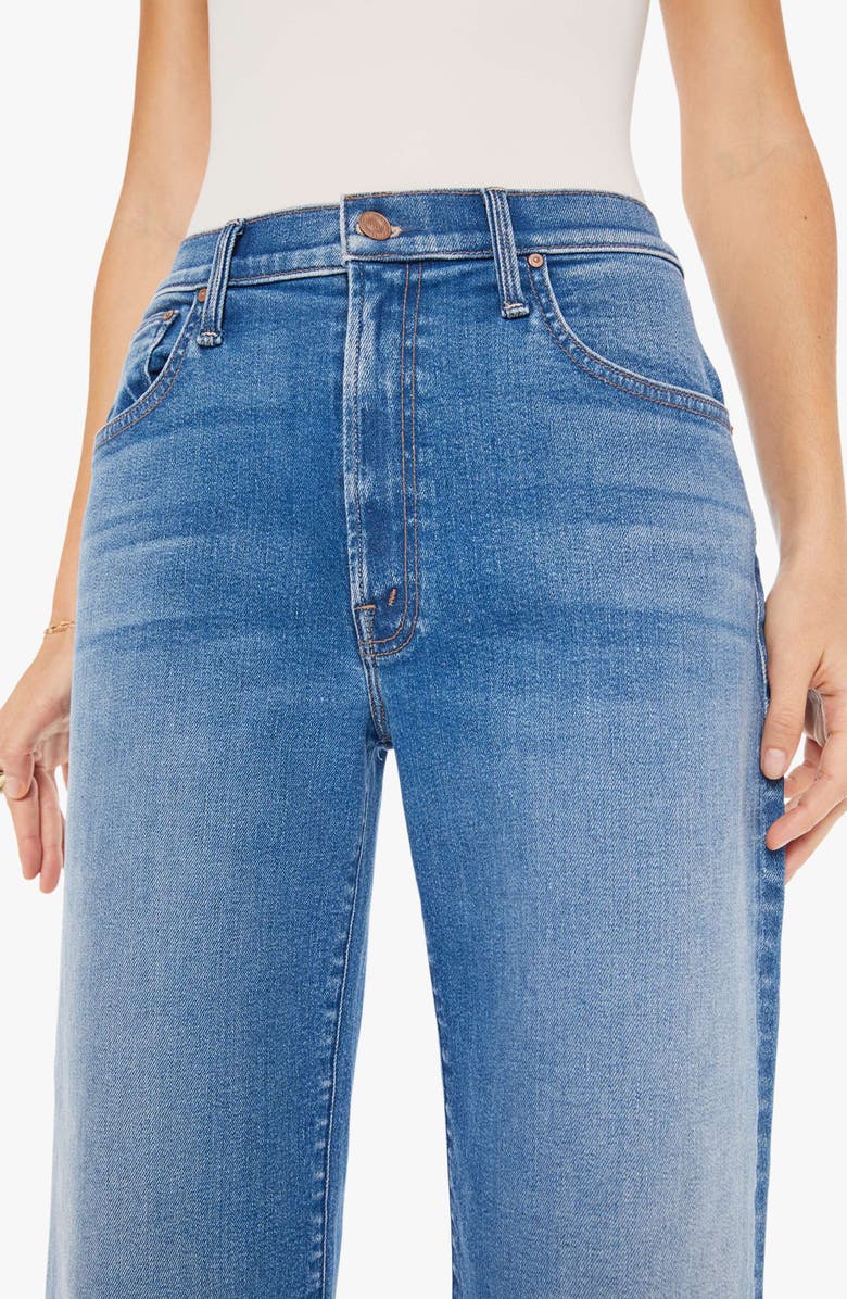 MOTHER The Dodger High Waist Wide Leg Ankle Jeans | Nordstrom