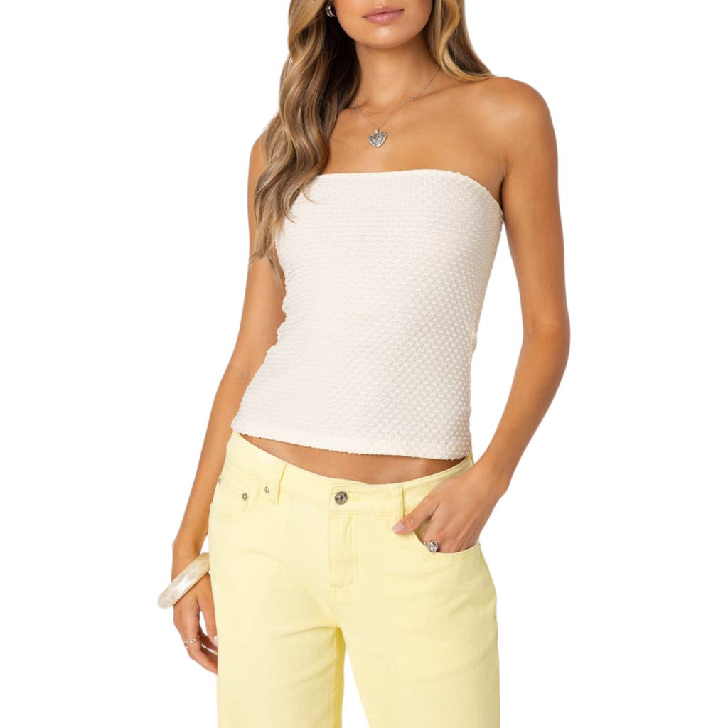 EDIKTED EDIKTED ALBINA TEXTURED TUBE TOP