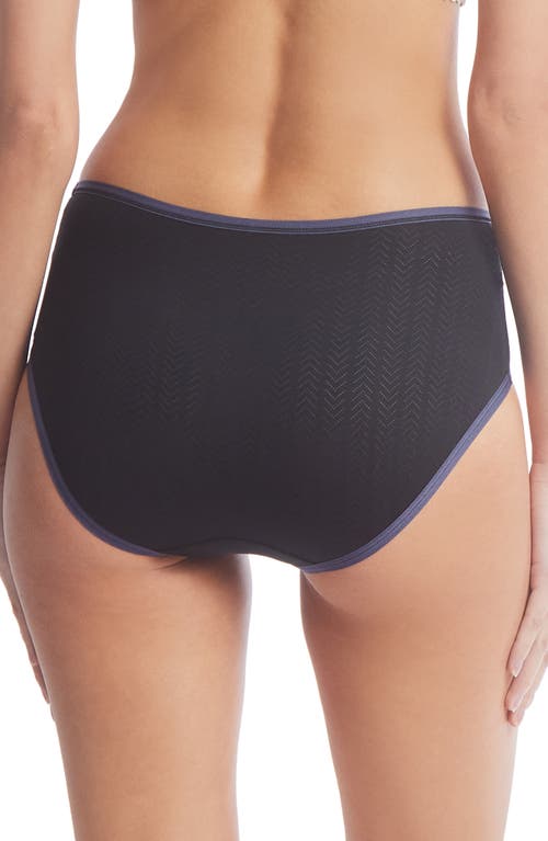 Hanky Panky Movecalm High Waist Briefs In Black/granite