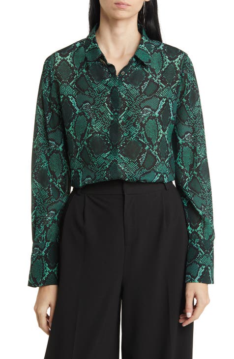 Jojo chiffon blouse with flower print for women