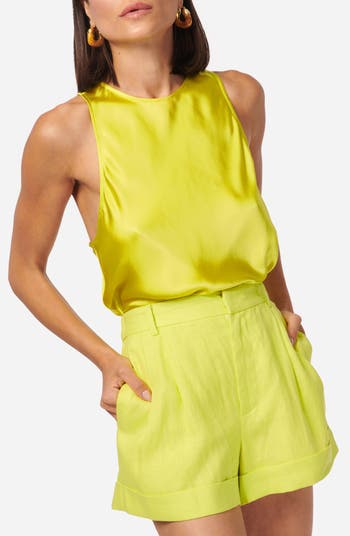 Floriana Racerback Silk Tank