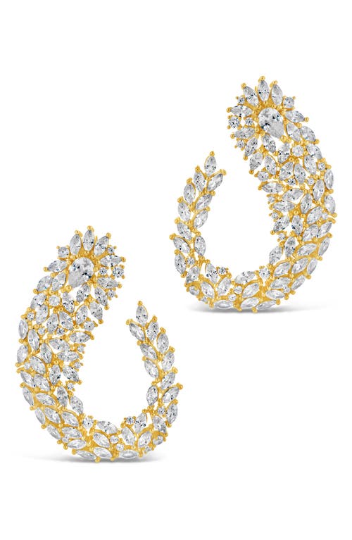 Sterling Forever Gwen Statement Stud Earrings In Gold