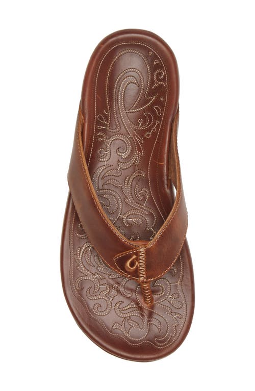 Olukai Mekila Flip Flop In Natural/natural