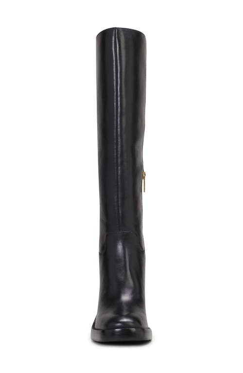Vince Camuto Gibi 4 Womens Extra Wide Calf Leather Knee-high Boots In Black