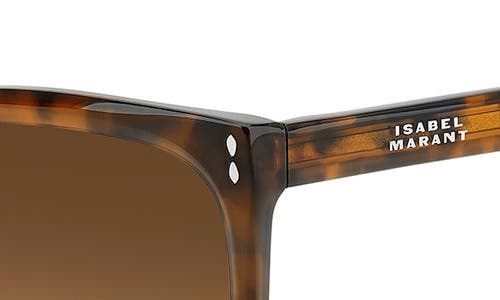 Shop Isabel Marant In Love 57mm Gradient Square Sunglasses In Havana/brown Gradient