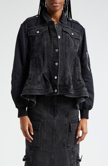 Hybrid Denim Flight Jacket