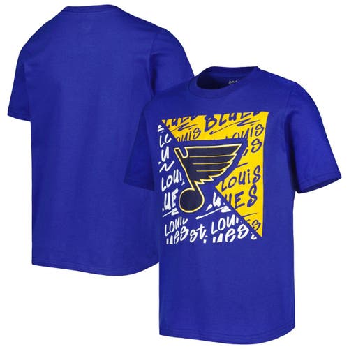 Outerstuff Youth Royal St. Louis Blues Divide T-Shirt