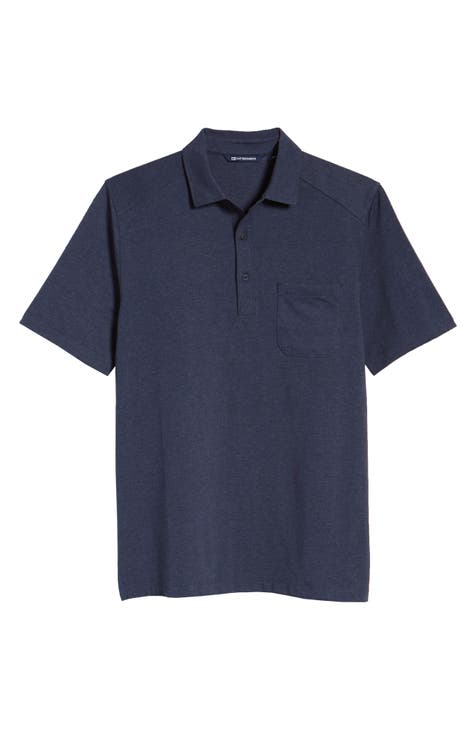 Los Angeles Angels City Connect Cutter & Buck CB Drytec Genre Textured  Solid Mens Big and Tall Polo - Cutter & Buck