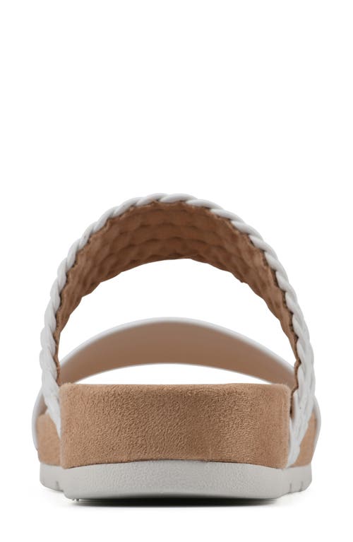 Shop Cliffs By White Mountain Tactful Sandal In White/smooth