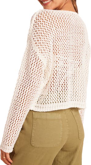 Bella Dahl Open Stitch Drop Shoulder Sweater Nordstrom