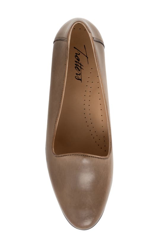 Trotters Liz Lux Flat In Taupe