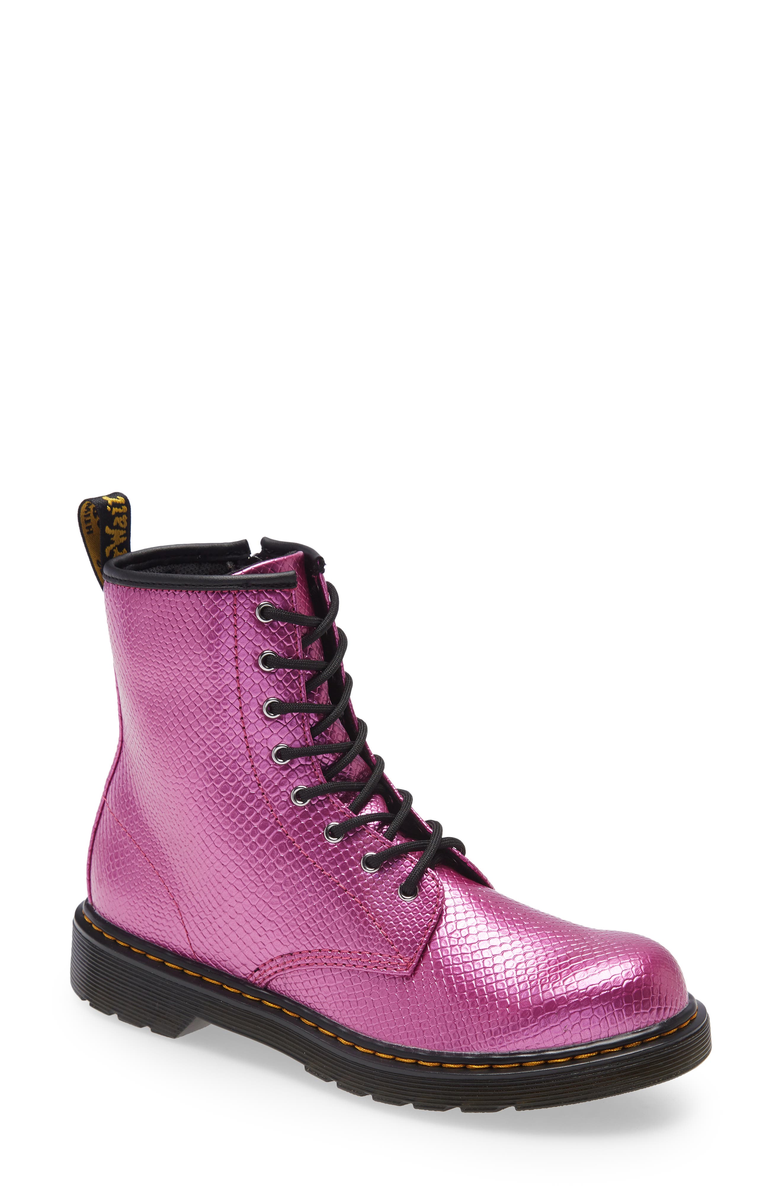 pink and purple doc martens