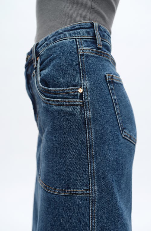 Bayeas Beth Denim Midi Skirt In Freefall