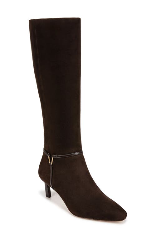 Shop Veronica Beard Kenzie Knee High Boot In Dark Espresso