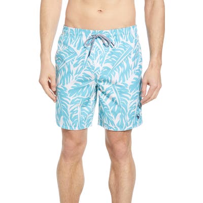 Ted Baker London Tropical Swim Trunks, Blue