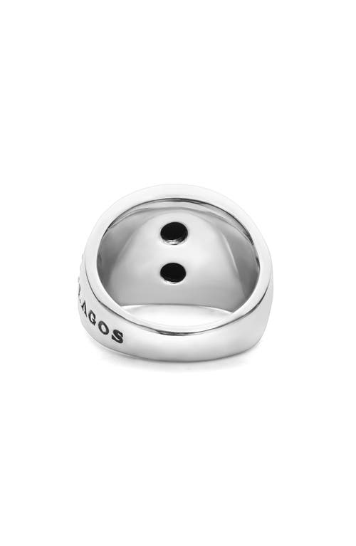 Lagos Anthem Onyx Ring In Onyx