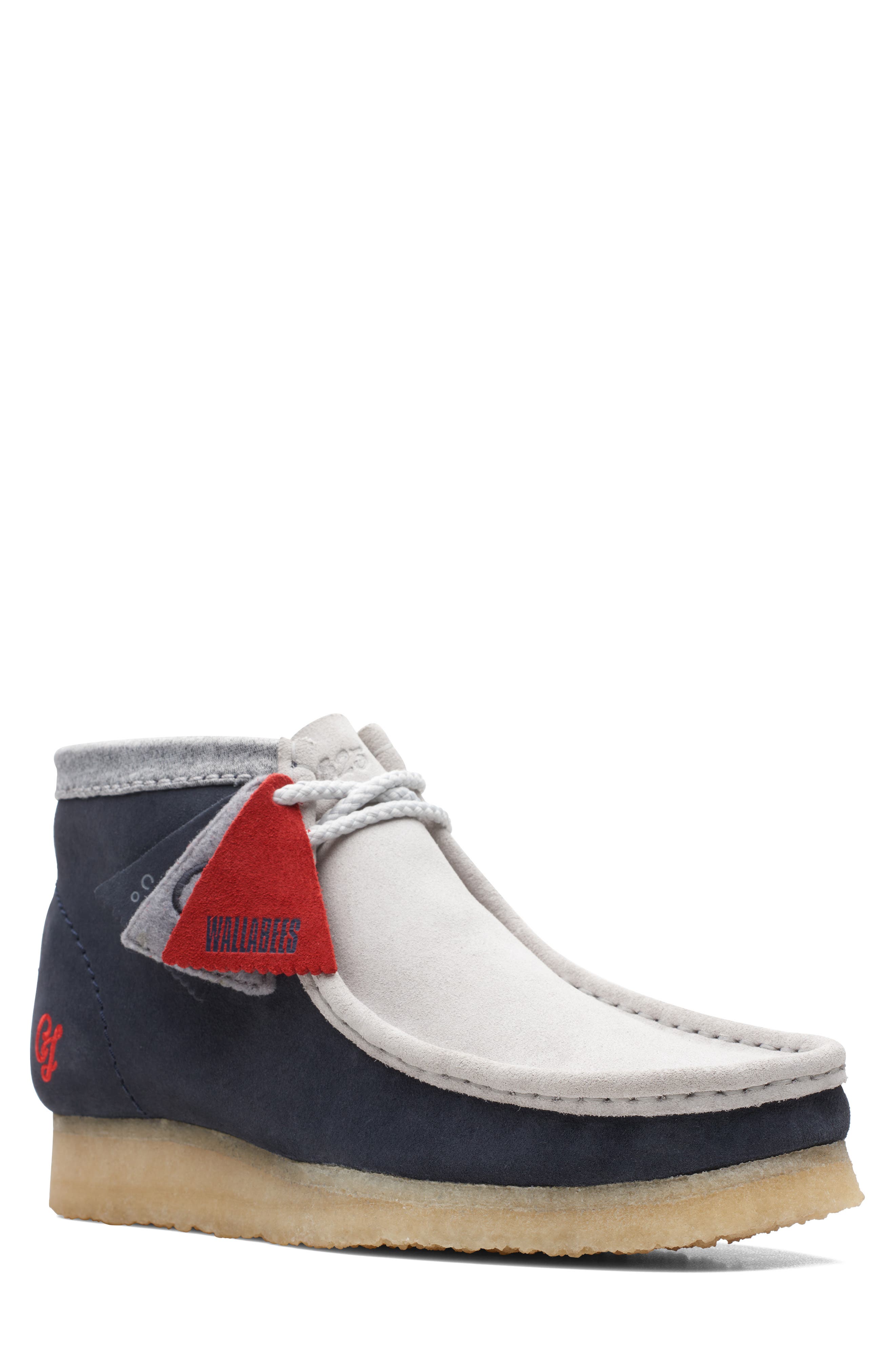 red clarks for men