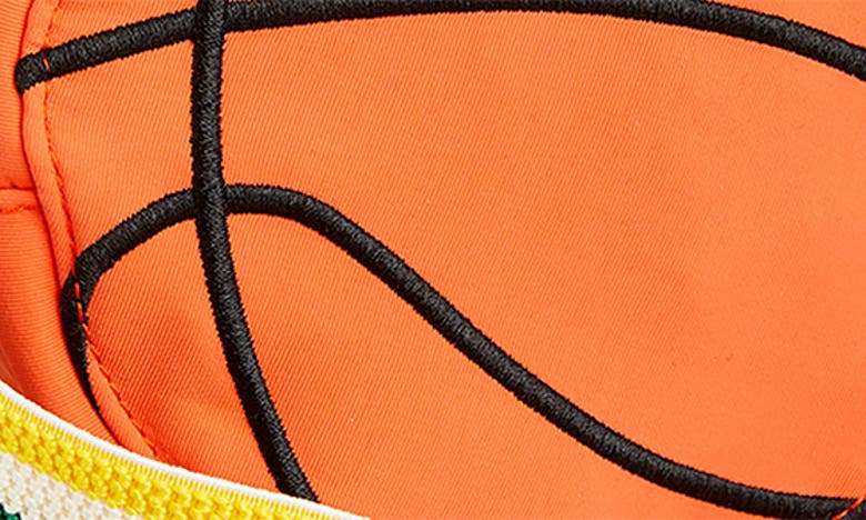 Shop Mini Rodini Kids' Basketball Belt Bag In Orange Multi