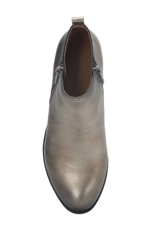 Shop Lucky Brand Basel Bootie In Pewter