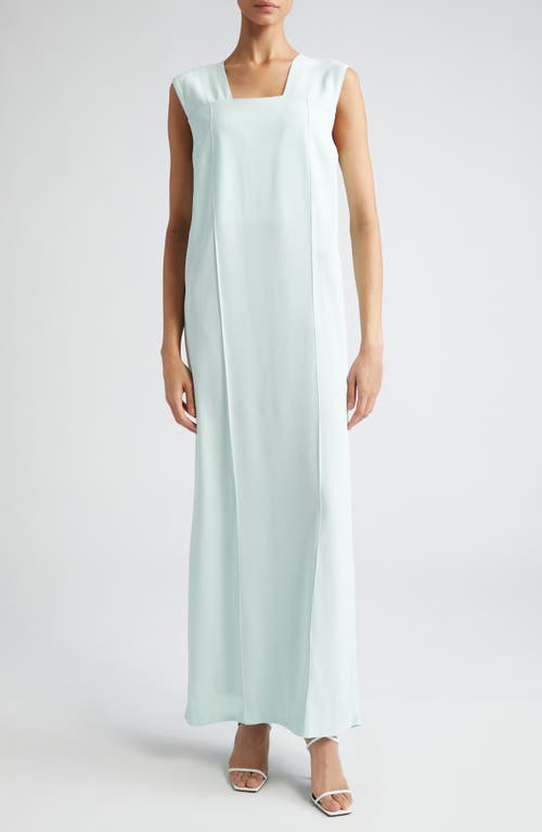 Pleated Sleeveless Maxi Dress in Pale Opal