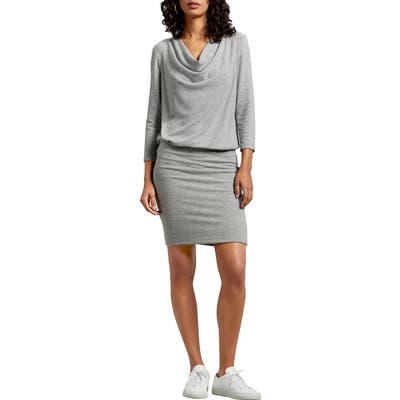 Michael Stars Cecile Madison Ruched Brushed Jersey Dress, Grey