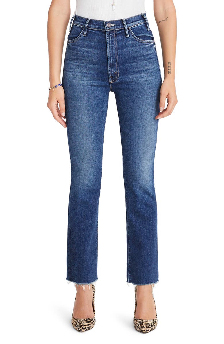 MOTHER The Hustler High Waist Ankle Flare Jeans (Night Club) | Nordstrom