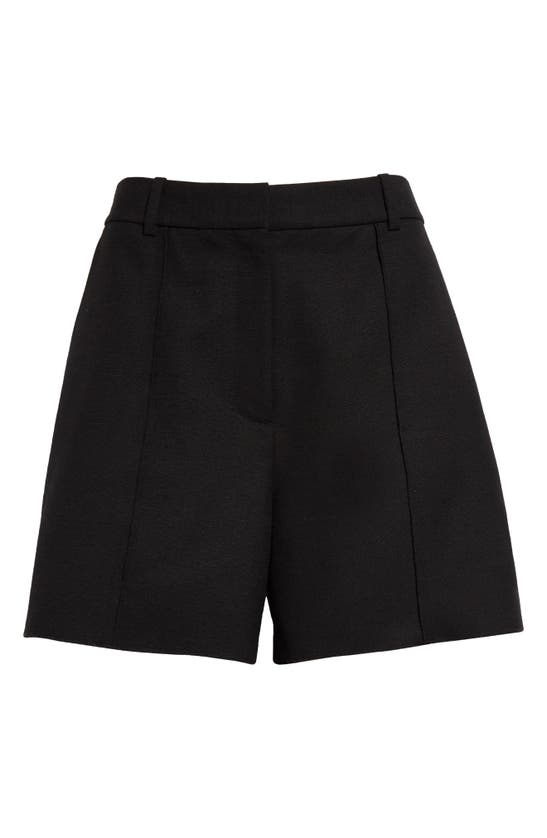 Shop Jason Wu Collection High Waist Wool Blend Tailored Shorts In Black