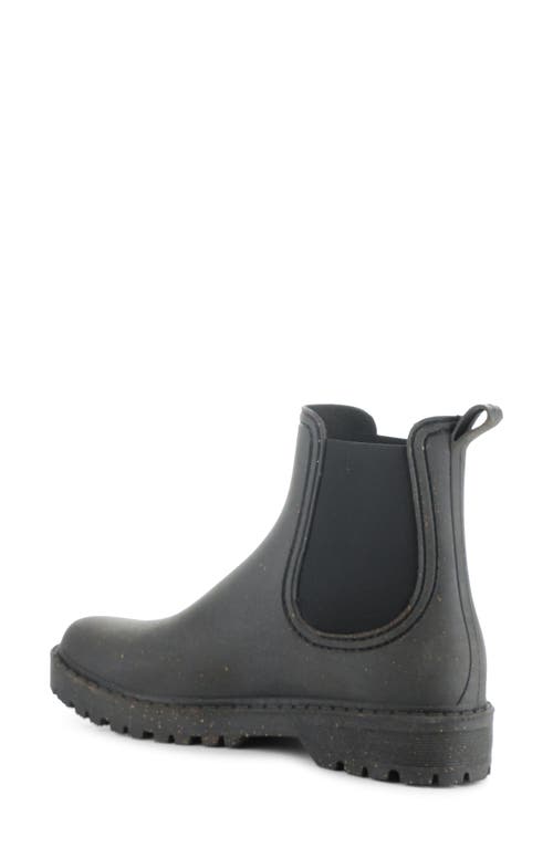 Shop Asportuguesas By Fly London Oak Waterproof Chelsea Boot In Black Rubber Cork