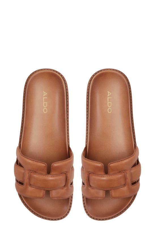 Shop Aldo Wylalaendar Slide Sandal In Medium Brown