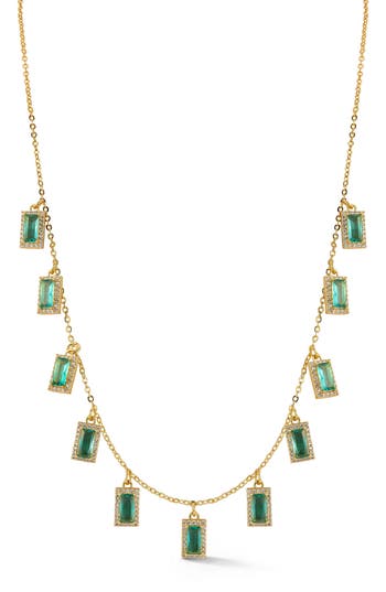 Chloe & Madison Chloe And Madison Cubic Zirconia Charm Necklace In Gold