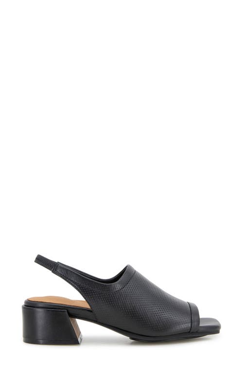Gentle Souls By Kenneth Cole Penny Slingback Sandal In Black Perf