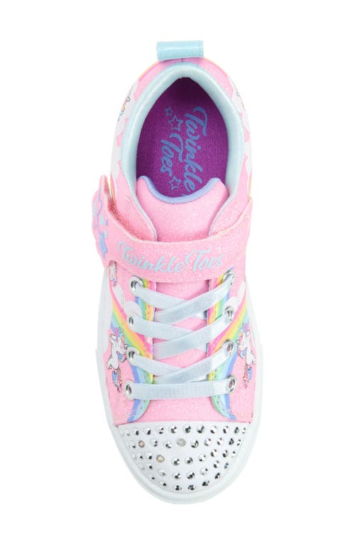 Shop Skechers Kids' Twinkle Sparks Light-up Sneaker In Pink/multi