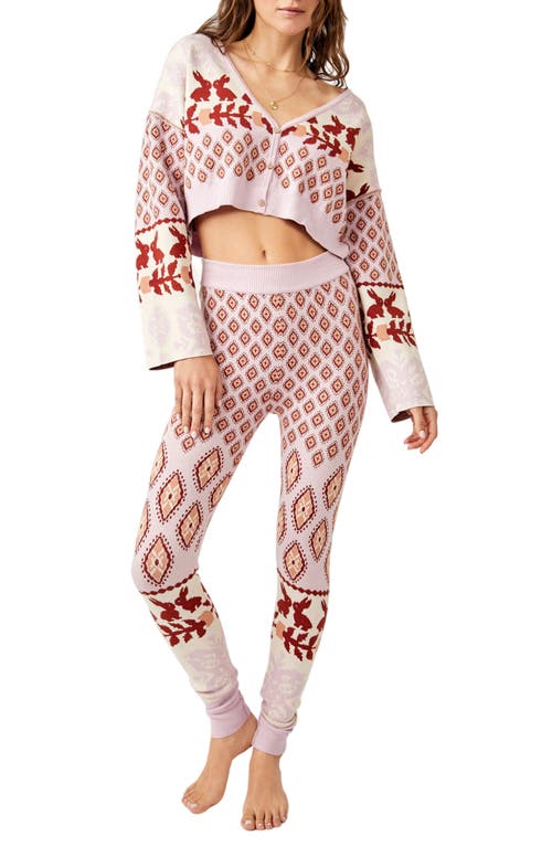 Free People Snow Bunny Crop Top Pajamas Combo at Nordstrom,