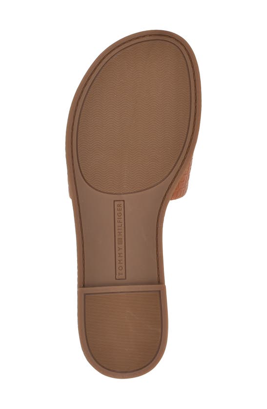 Shop Tommy Hilfiger Mazzie Slide Sandal In Tan