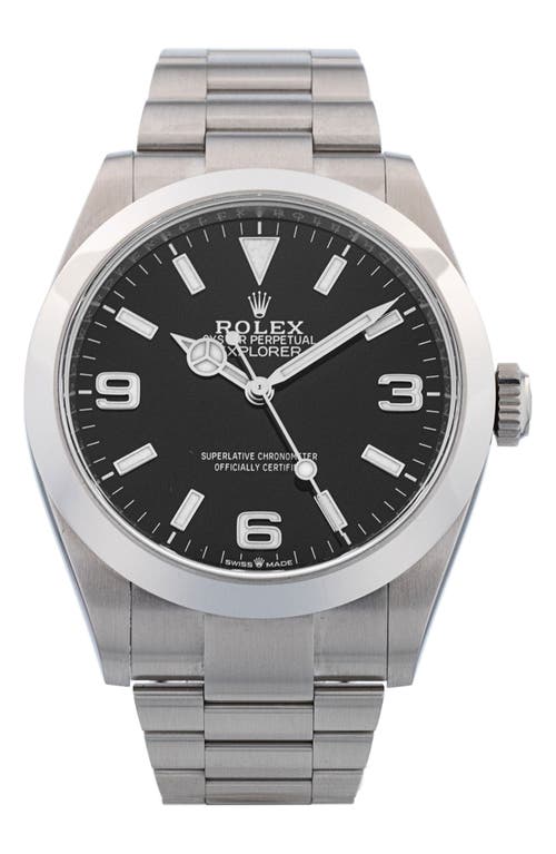 Shop Watchfinder & Co. Rolex  Explorer Bracelet Watch, 40mm In Silver