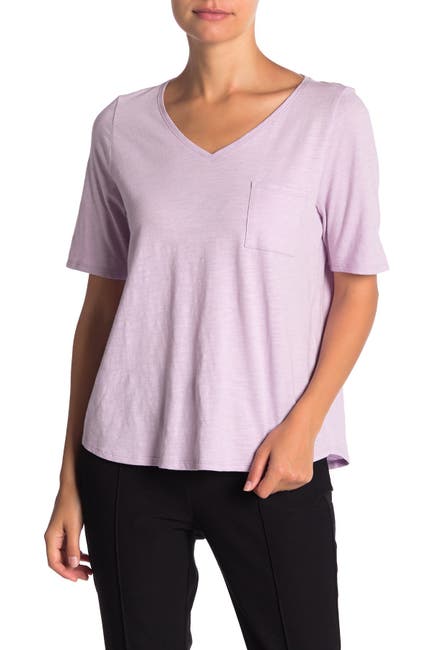 Eileen Fisher T Shirts
 Eileen Fisher Organic Cotton V Neck T Shirt