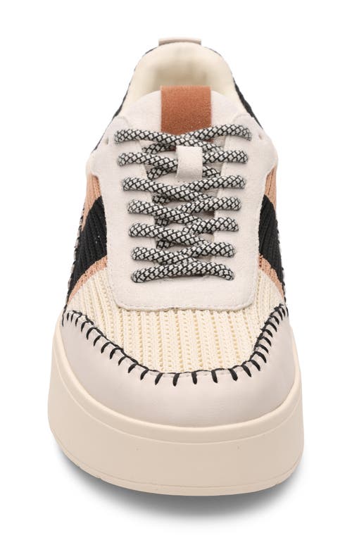 Sanctuary Peace Platform Sneaker In Black/white/tan