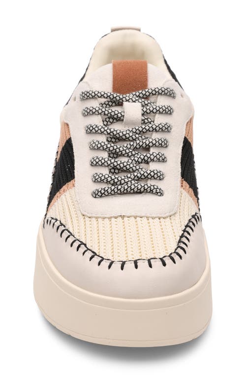 Shop Sanctuary Peace Platform Sneaker In Black/white/tan