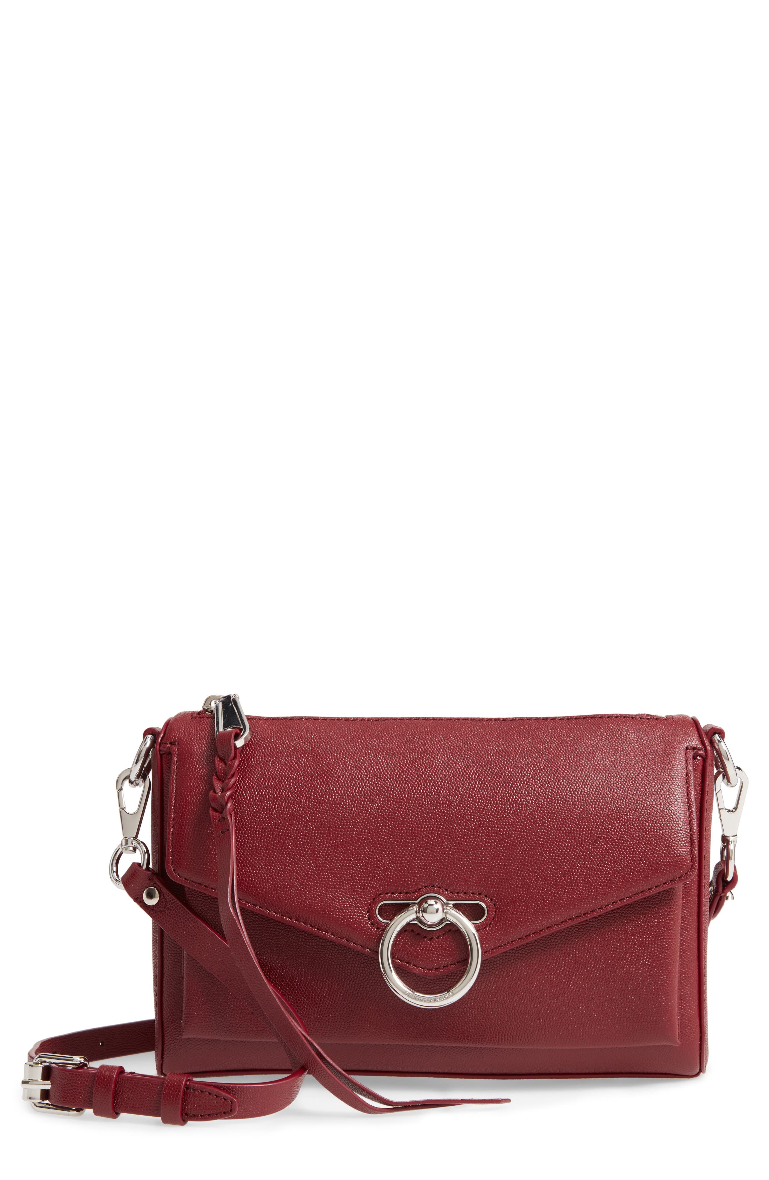 Rebecca Minkoff Jean Mac Convertible Crossbody Bag Burgundy In Pinot Noir ModeSens