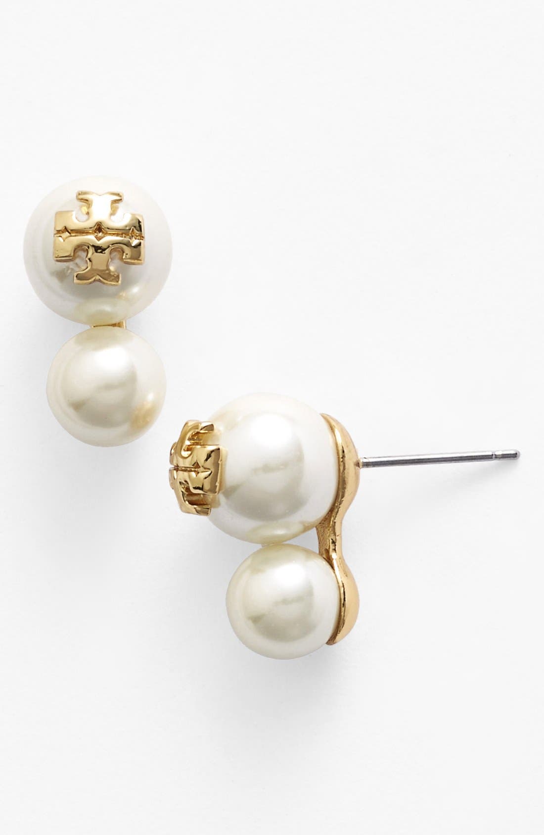 Tory Burch 'Evie' Double Faux Pearl Stud Earrings Nordstrom