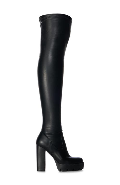 Shop Azalea Wang Ashland Over The Knee Platform Boot In Black