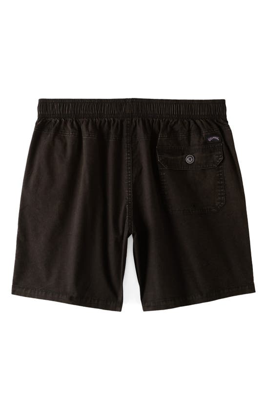 Shop Billabong Mario Stretch Cotton Shorts In Black