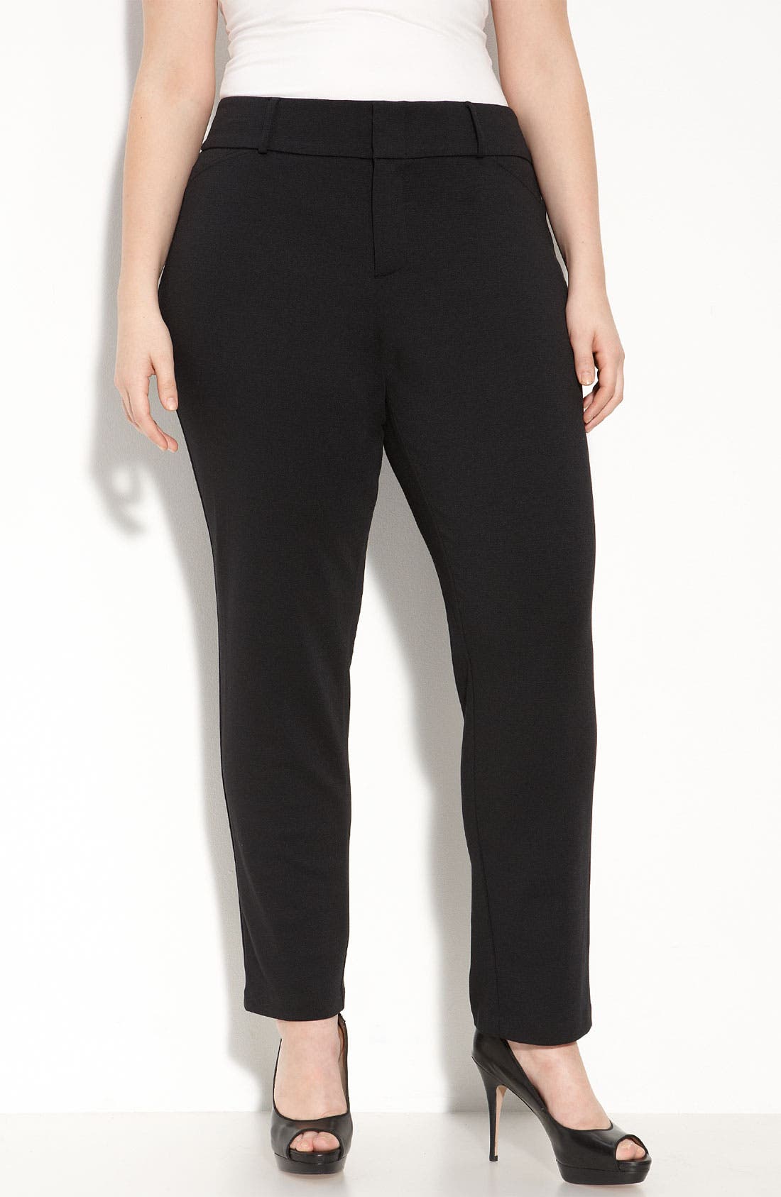 MICHAEL Michael Kors Straight Leg Ankle Pants (Plus Size) Nordstrom