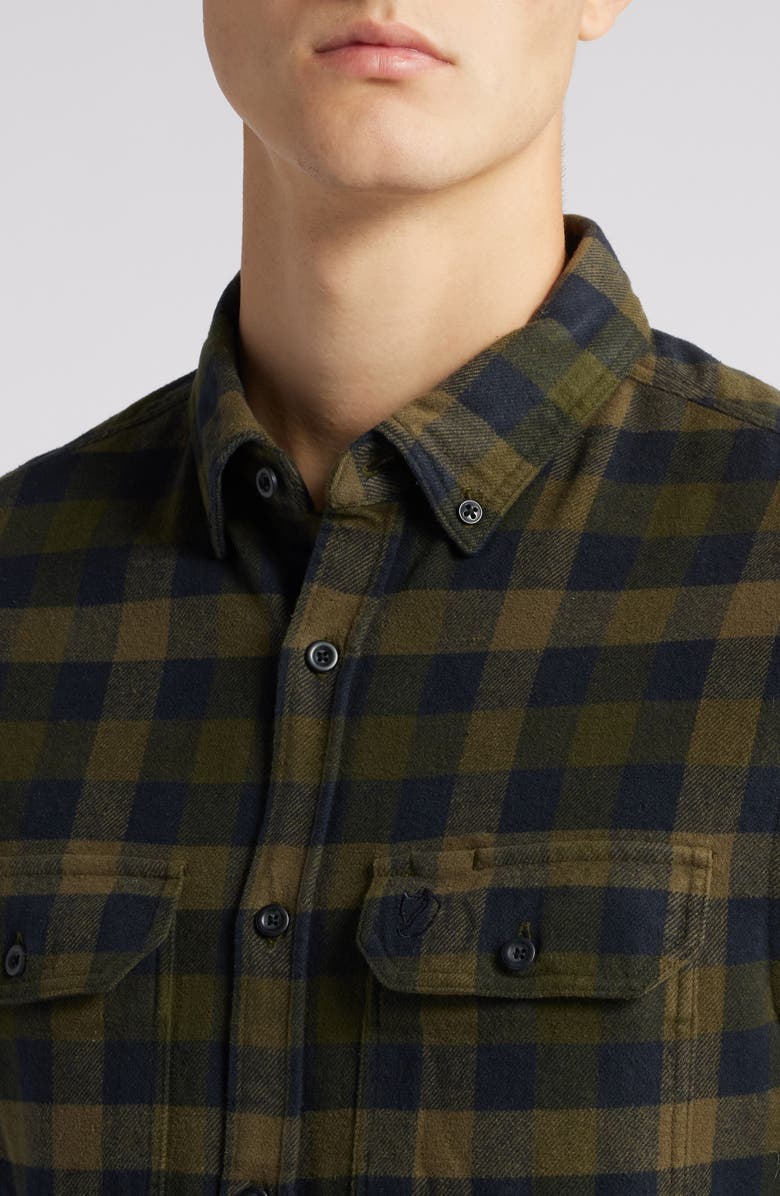 Fjällräven Skog Trim Fit Plaid Cotton Flannel ButtonDown Shirt Nordstrom