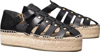 Tory Burch Fisherman Platform Espadrille Sandal (Women) | Nordstrom
