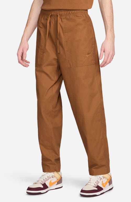 Nike Sportswear Club Barcelona Woven Cotton Trousers In Brown