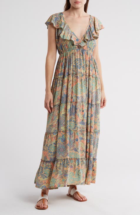 Kaira Ruffle Maxi Dress